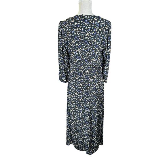 Sezane Themis Midi Dress Women's US 10/EU 42 Liberta Print Ditsy Floral Cottage - Picture 7 of 12